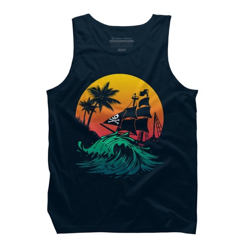 Men's Design By Humans Welcome Summer From Pirates By Nlkart Tank Top ...