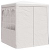 vidaXL Party Tent White Polyethylene 6.6 x 6.6 ft Water-resistant - 2 of 4
