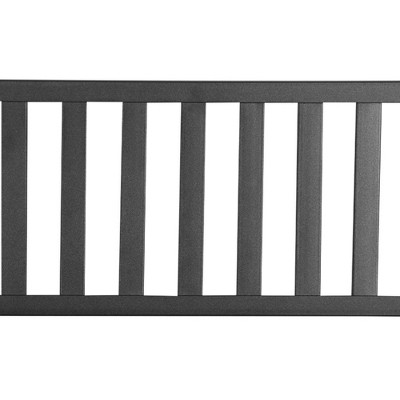 Outsunny 50" Black Slatted Steel Outdoor Garden Bench