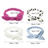 Unique Bargains Girl's Soft Wide Side Knotted Headbands 7.48"x1.97" White Blue 4 Pcs - 4 of 4