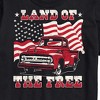 Men's - Instant Message - Land Of The Free Truck And Flag Short Sleeve Graphic T-Shirt - 2 of 4
