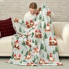 Cozy Bliss Gnome Bed Blankets Christmas Blanket 50x60" - 2 of 4