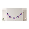 Transpac Fabric 57.09 in. Red White and Blue 4th of July Patriotic Heart Garland - image 3 of 4