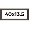 PosterPalooza | Panoramic Museum Brown Picture Frame - UV Acrylic, Foam Board Backing, Hanging Hardware - 2 of 4