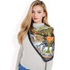 Anna-Kaci Women's Floral Paisley Satin Silk Scarf with Vibrant Prints and Elegant Square Design - 3 of 4