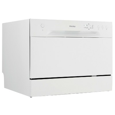 Danby Ddw621wdb 6 Place Setting Countertop Dishwasher In White Target