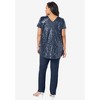 Roaman's Petite Sequin Pant Set - 3 of 4