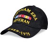 Collections Etc Vietnam Veteran Embroidered Adjustable Baseball Cap NO SIZE Black - 3 of 3