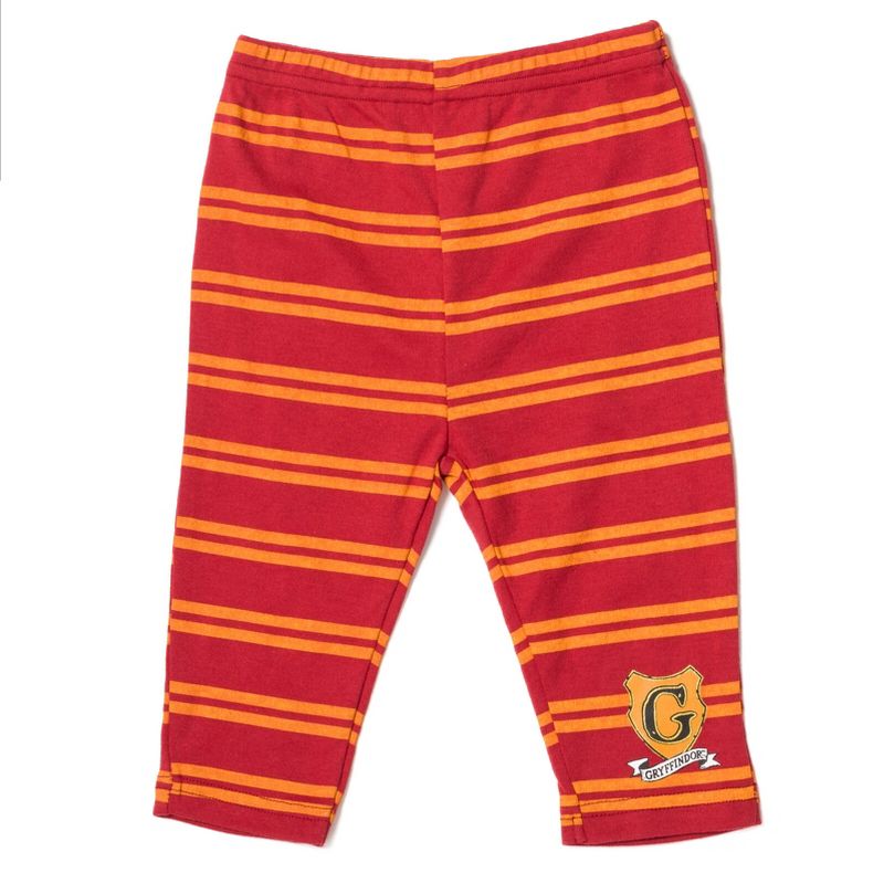 Harry Potter Gryffindor Hufflepuff Ravenclaw Baby Bodysuit Pants and Hat 3 Piece Outfit Set Newborn to Infant, 3 of 7