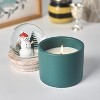 Snow Globe Candle for Christmas - Holiday Gift with Snowman & Santa Snow Globes - Dual Use Candle & Decor - 6oz/170g - 2 of 4