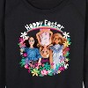 Women's - Barbie - Easter Lightweight French Terry Wide Neck Long Sleeve Shirt - 2 of 4