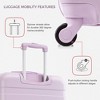 Sapphtopaz 3pcs Hardshell Luggage Sets ABS Suitcase Hardside Luggage Carry On Suitcase, Spinner Wheels, TSA Lock (20" 24" 28") - 3 of 4