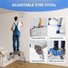 Itopfox Folding Step Stool for Adults, Adjustable Height Aluminum Work Platform, Lightweight Durable Portable Outdoor Step Stool with 440lb Capacity - 3 of 4