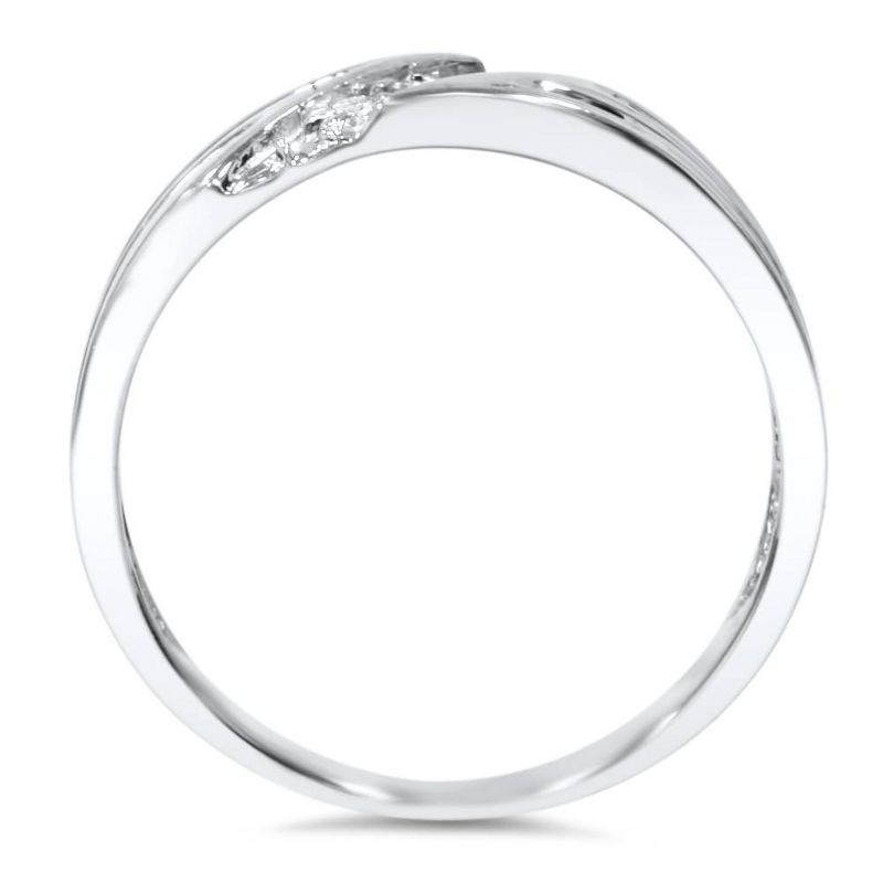 Pompeii3 Mens Real Diamond 14k White Gold Wedding Ring Band New, 3 of 6