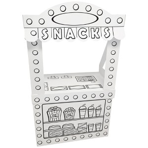 Easy Playhouse: Movie Theater Snack Stand - Decorate A Cardboard Cinema - 1 of 4