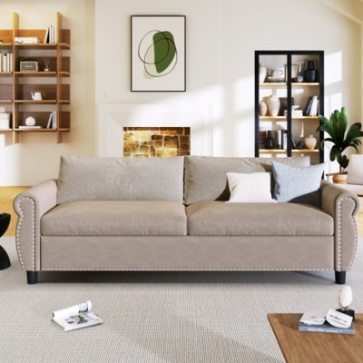 Convertible Soft Cushion Sofa Pull Bed ,for Two People to Sit On