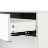 KTMBDW 3-Drawer Dresser with Metal Handles Bedside Night Stand for Bedroom, White - 4 of 4