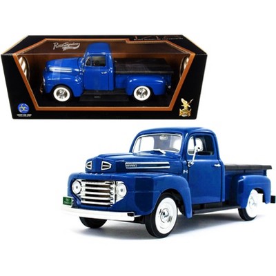 1948 Ford F-1 Pickup Truck with Bed Cover Dark Blue 1/18 Diecast Model Car by Road Signature