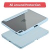 Vena For Apple iPad 10th Generation Case Clear, iPad A16 Case Trifold Stand, iPad 11th Generation Case, Slim Stand Protective Cover, Blue - 2 of 4