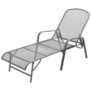 vidaXL Sunlounger Anthracite E-coated, powder-coated steel Adjustable - 1 of 4