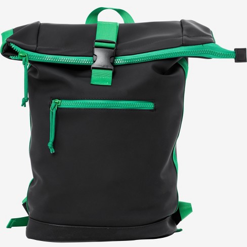 Waterproof roll shop top backpack laptop