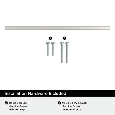 Monument Polished Chrome 13-Inch Rectangular Bar Pull