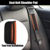 Unique Bargains Universal Faux Leather Car Seat Belt Shoulder Pad 9.45"x2.56" 2 Pcs - 2 of 4