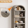 Farmhouse 5 Shelf Bookshelf Display Storage Rack Wooden Bookshelves for Home Office,gray - 3 of 4
