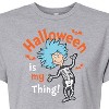 Women's - Dr. Seuss - Halloween Is My Thing Cropped Graphic T-Shirt - 2 of 4