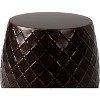 Balkene Home 63261 Patio Sense Braga Metal Stool Table Truly Crossfunctional Planter Sense End Table Stool Living Bedroom - Antique Bronze Finish - 3 of 4