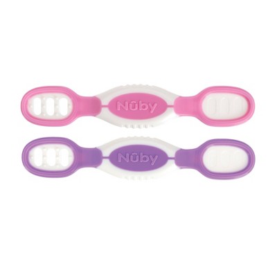 Nuby Dip Or Scoop Spoons - Girl - 2pk : Target