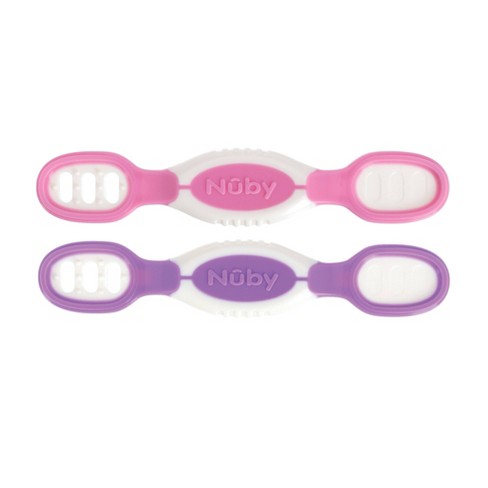Nuby Baby's First Spoons Feeding Utensils for Babies, 3 Count