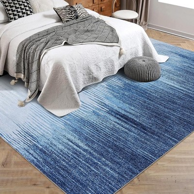 Garvee Large Modern Abstract Area Rug, Non Slip Rug- Low Pile Thin Rug Soft Non Shedding Floor Carpet,