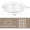 LunaLulinlk Lazy Susan Plastic 360° Rotating Turntable - 2 of 4