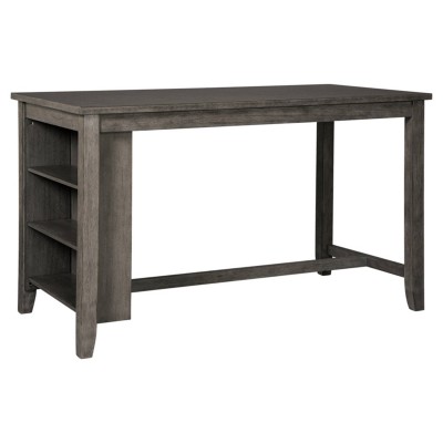 Caitbrook Rectangular Dining Room Counter Table Dark Gray - Signature ...