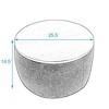 NicBex Round Storage Ottoman Bench,2 in 1 Function,Work as End Table and Ottoman,Storage Bench with MDF Desktop for Living Room,Bedroom - 3 of 4