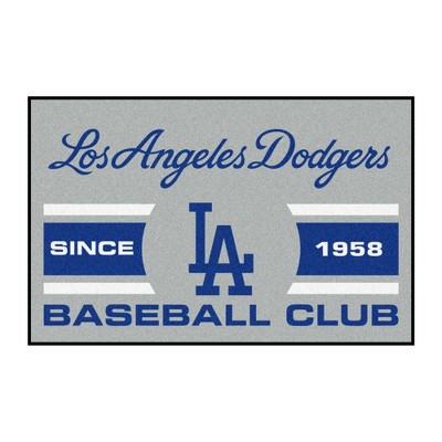 MLB Los Angeles Dodgers 19"x30" Uniform Rug - Gray