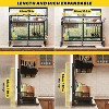 Over Sink Dish Drying Rack Adjustable 24-35.5" L x 12" W x 19-22" H, Large Dish Drainer - 3 of 4
