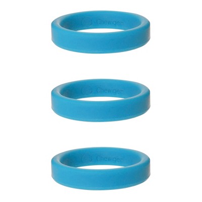Chewigem Infant Bangle, Blue, Set of 3