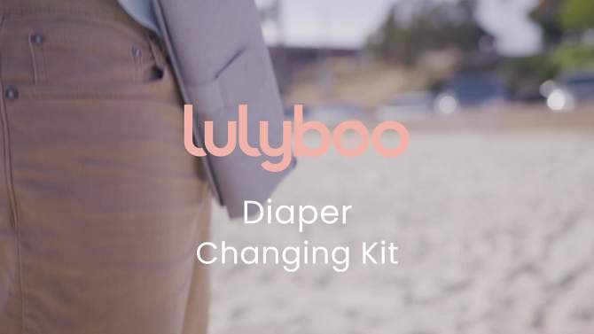 Lulyboo Portable Diaper Changing Pouch - Bubbles, 2 of 11, play video