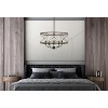 Cal Lighting FX-3685-5 Transitional Five Light Pendant from Modica Collection in Bronze / Dark Finish, 27.50x22.00x22.00, Distress Ivory/Iron - 2 of 3