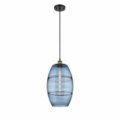 Vaz - 1 Light Cord Hung Mini Pendant In Industrial Style-18.5 Inches Tall and 10 Inches Wide