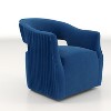 SEYNAR Modern Glam Velvet 360 Degree Swivel Open-Back Accent Armchair Set of 2 - 4 of 4