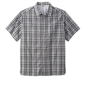 KingSize Short-Sleeve Plaid Sport Shirt - 1 of 4