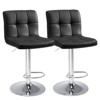 NicBex PU Leather Dining Chairs Set of 2,Modern Upholstered Armless Kitchen Chairs with Built-in Footrest for Dining room,Living Room,Kitchen - 2 of 4