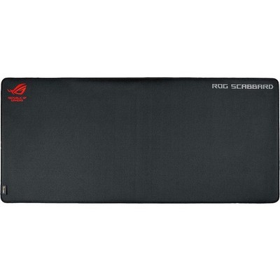 Asus Scabbard Mouse Pad - Cushioned - 0.1" x 35.4" x 15.7" Dimension - Cloth Surface, Rubber Base