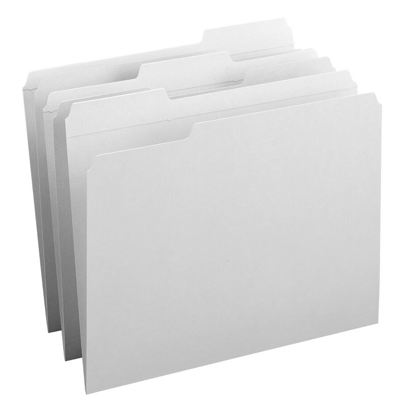 Smead File Folder, Reinforced 1/3-Cut Tab, Letter Size, 100 per Box, 4 of 10