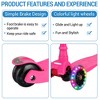 Kids Scooter, 3 Light Up Wheels, 4 Adjustable Height, ABEC-9 Bearings, Lean-to-Steer Kick Scooter, Outdoor Activities for Toddlers Boys & Girls - 4 of 4