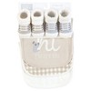 Hudson Baby Cotton Bib and Sock Set, New Here, One Size - 2 of 4