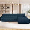 Modern Large L-Shaped Modular Sofa, Minimalist Style, 2-Piece Set with Free Combinations, Suitable for Living Rooms, Apartments, and Lounges - 2 of 4